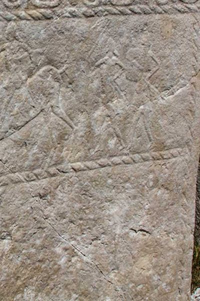 Ancient engravings on stećak monuments