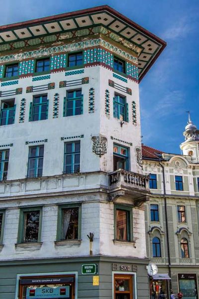 Traditional architecture of Ljubljana's city center