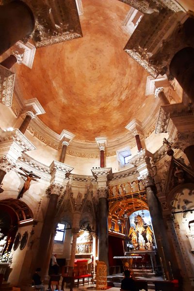 Split cathedral interior